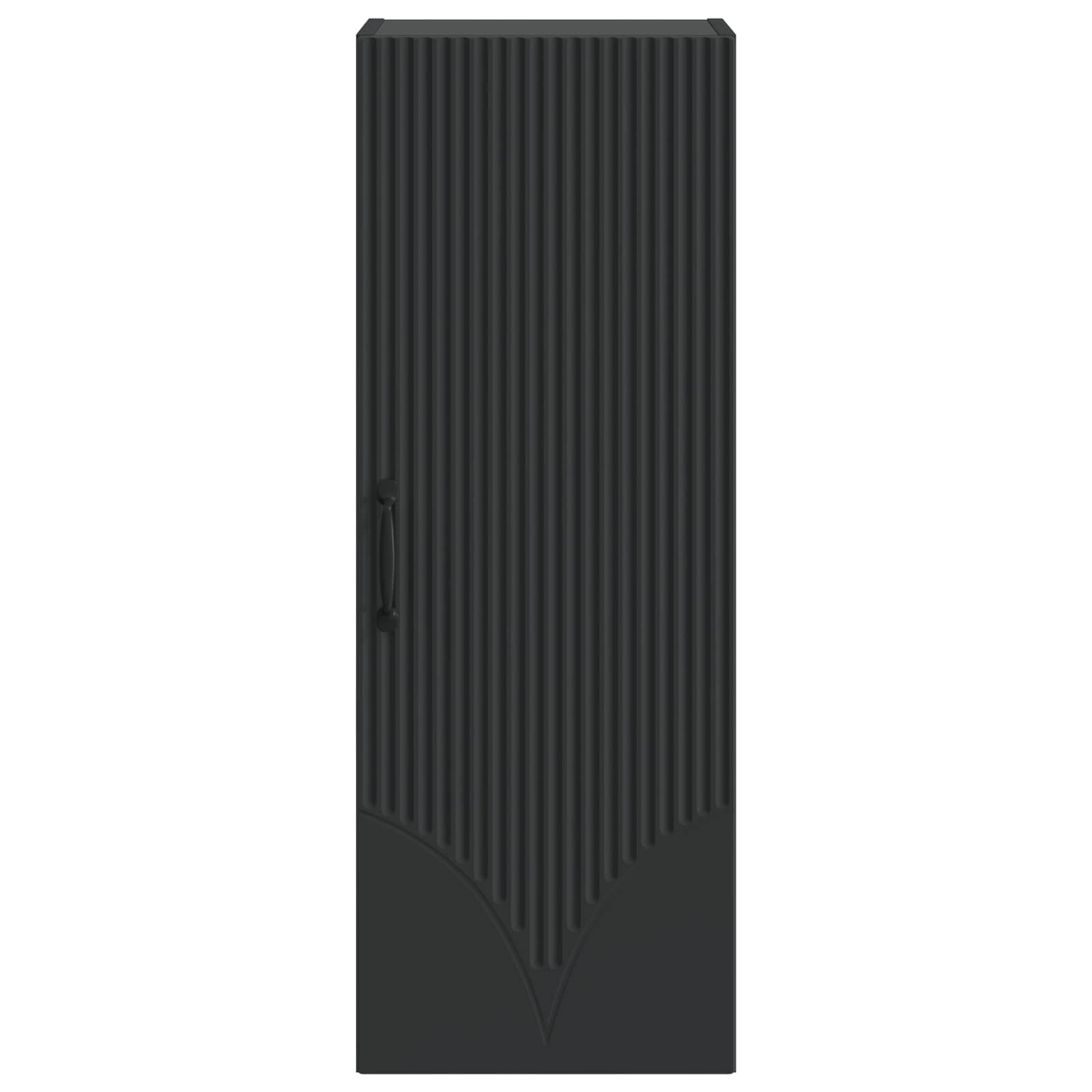 Mobiletto a muro Nero 33 x 34,5 x 90 cm Legno ingegnerizzato | homemem39
