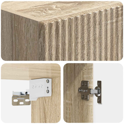 Mobiletto a muro Rovere Sonoma 33 x 34,5 x 90 cm | homemem39