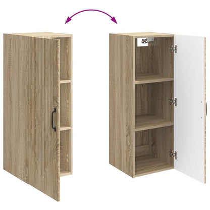 Mobiletto a muro Rovere Sonoma 33 x 34,5 x 90 cm | homemem39