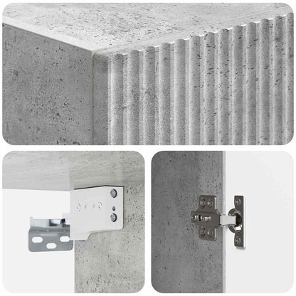 Mobiletto a muro Grigio Cemento 33 x 34,5 x 90 cm | homemem39