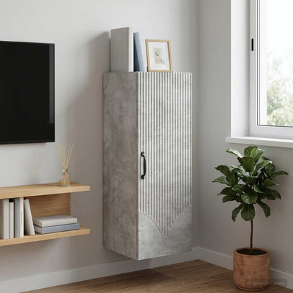 Mobiletto a muro Grigio Cemento 33 x 34,5 x 90 cm | homemem39