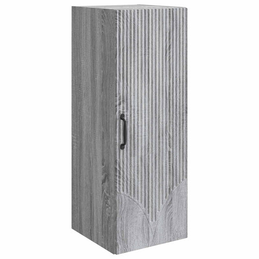 Mobiletto a muro Sonoma grigio 33 x 34,5 x 90 cm | homemem39