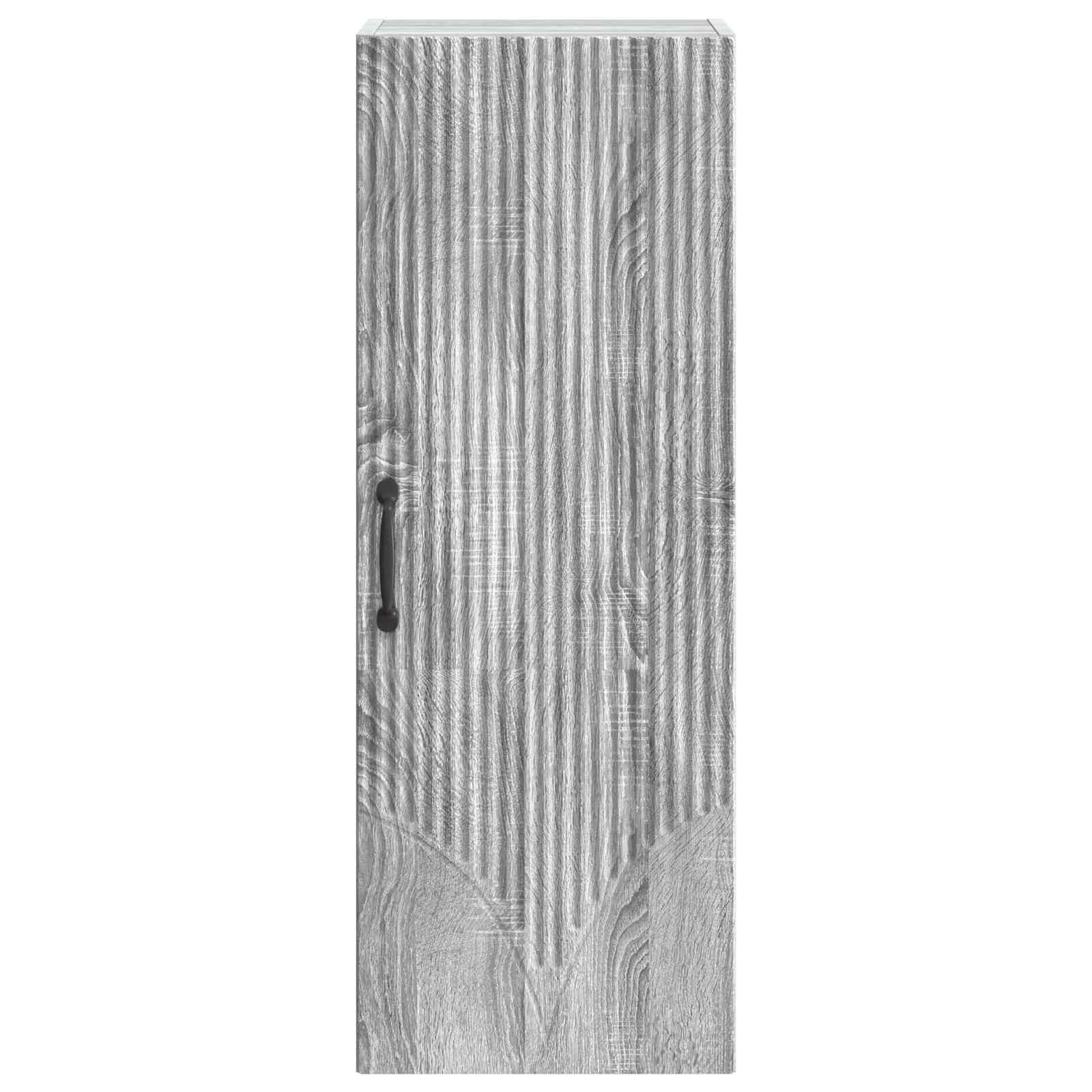 Mobiletto a muro Sonoma grigio 33 x 34,5 x 90 cm | homemem39