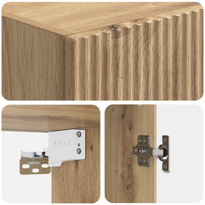 Mobiletto a muro Rovere Artigianale 33 x 34,5 x 90 cm | homemem39