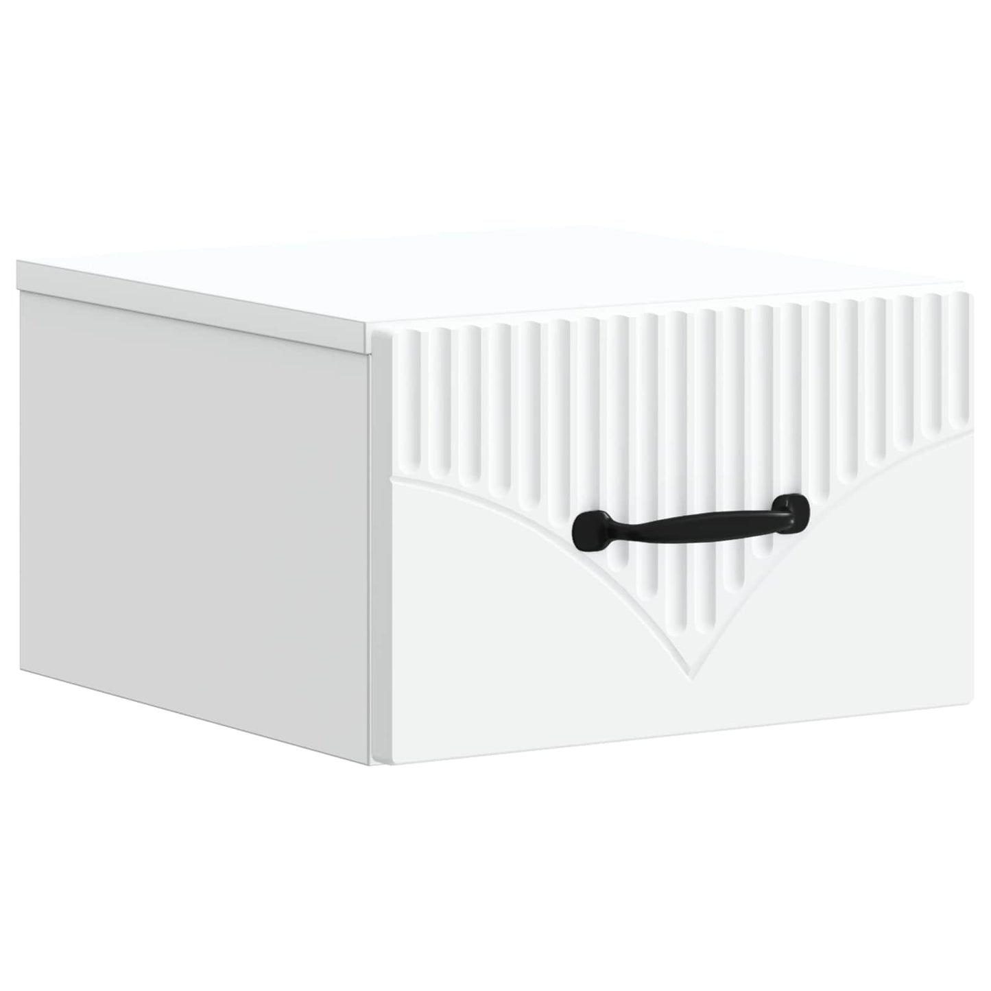 Mobiletto da notte a muro con cassetto Bianco 34,5 x 33 x 20 cm | homemem39