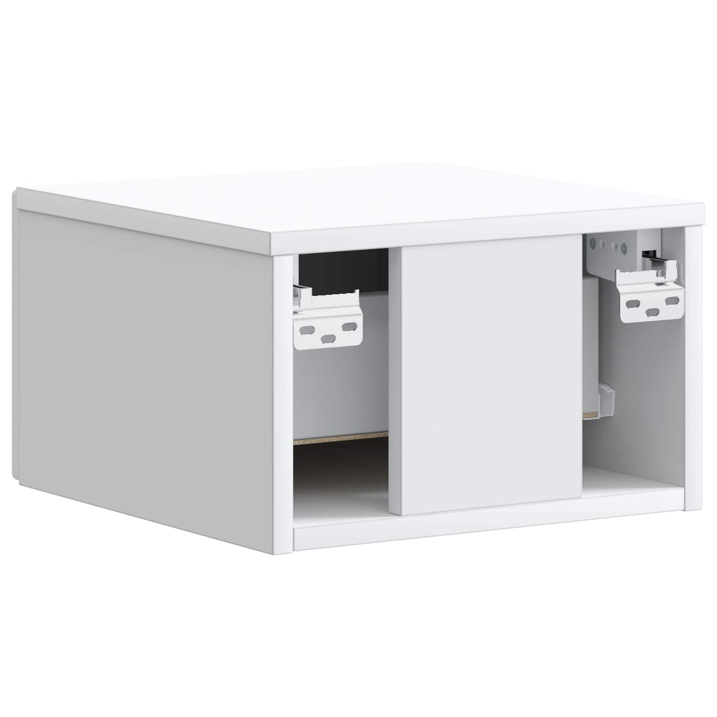 Mobiletto da notte a muro con cassetto Bianco 34,5 x 33 x 20 cm | homemem39