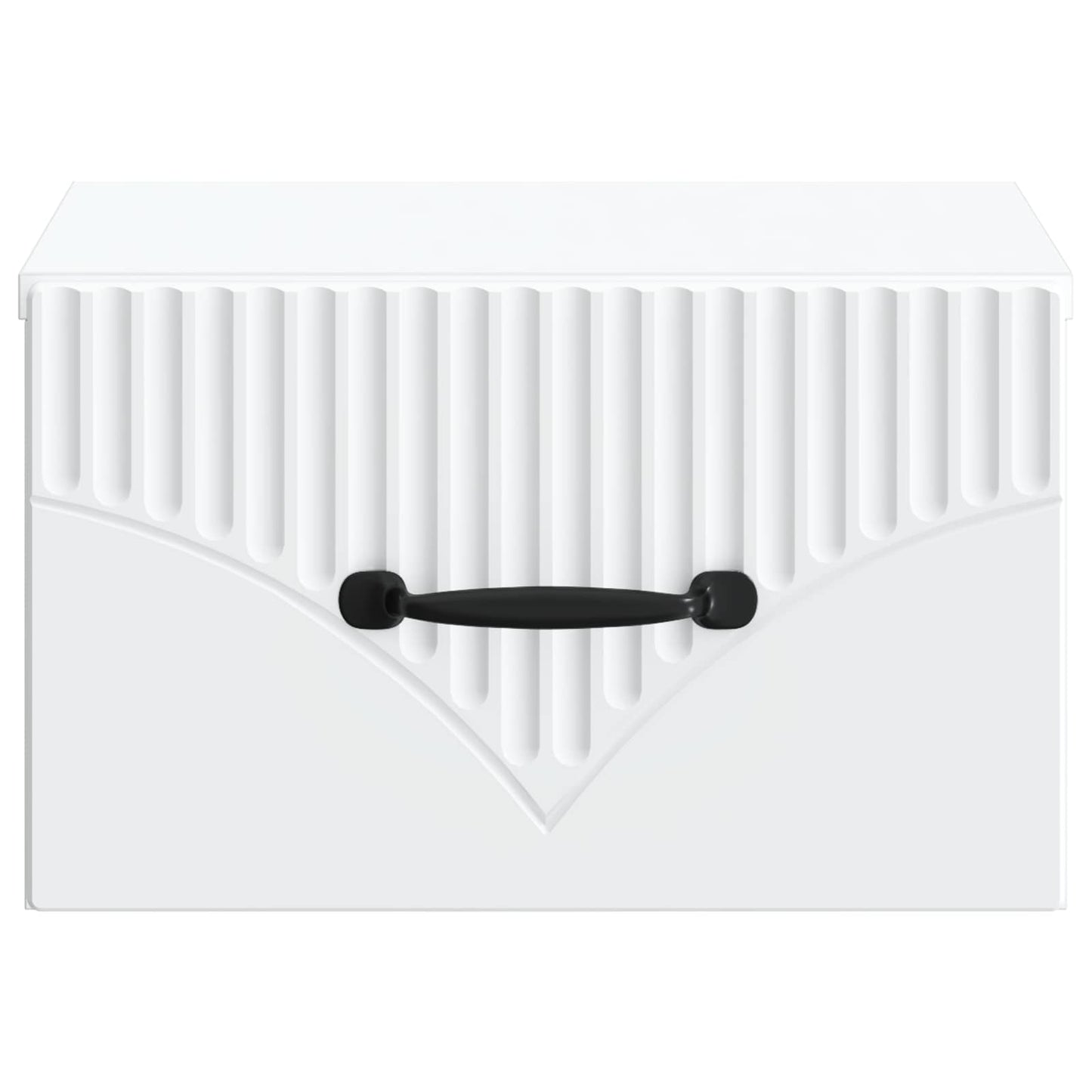 Mobiletto da notte a muro con cassetto Bianco 34,5 x 33 x 20 cm | homemem39