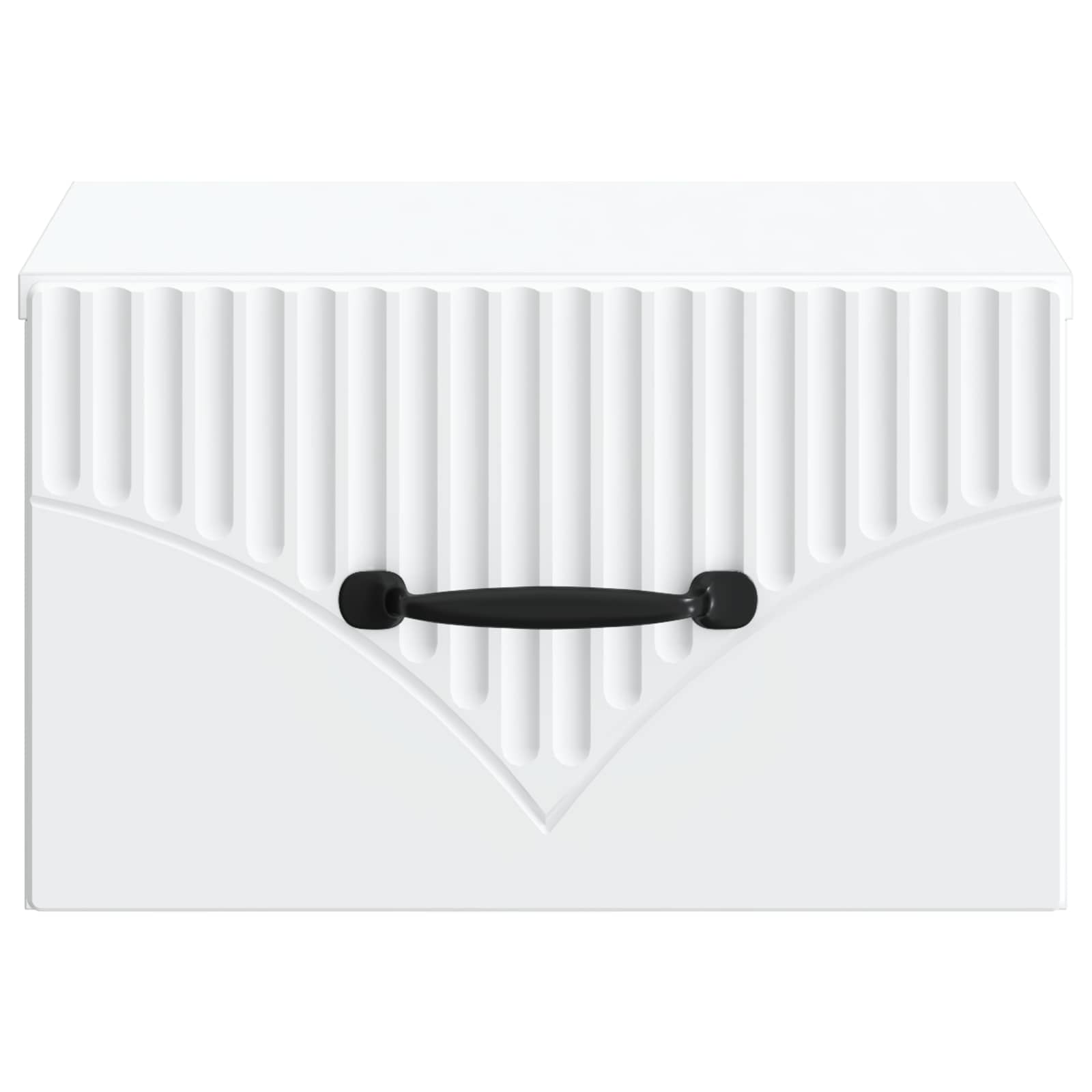 Mobiletto da notte a muro con cassetto Bianco 34,5 x 33 x 20 cm | homemem39