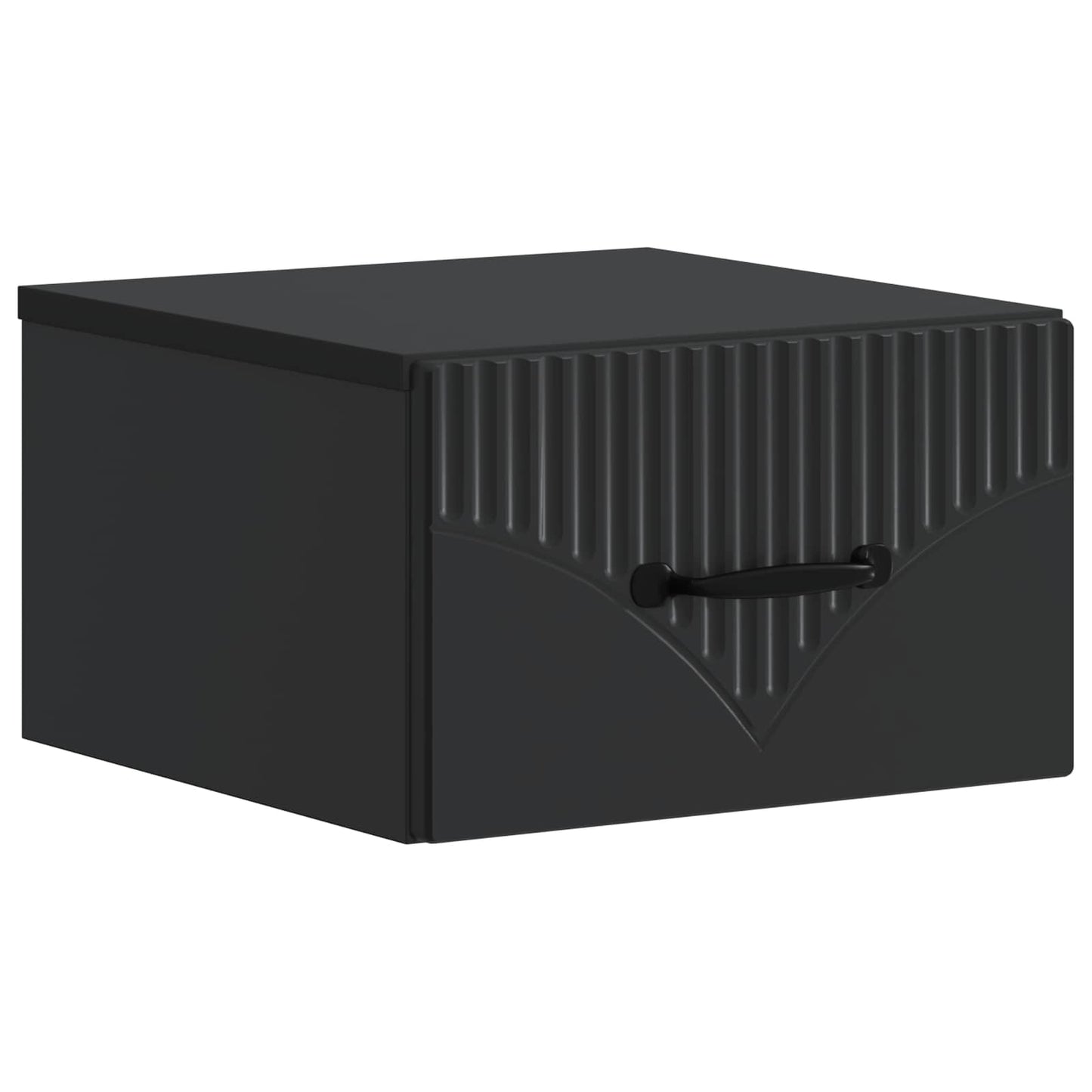 Mobiletto da notte a muro 2 pcs Nero 34,5 x 33 x 20 cm | homemem39