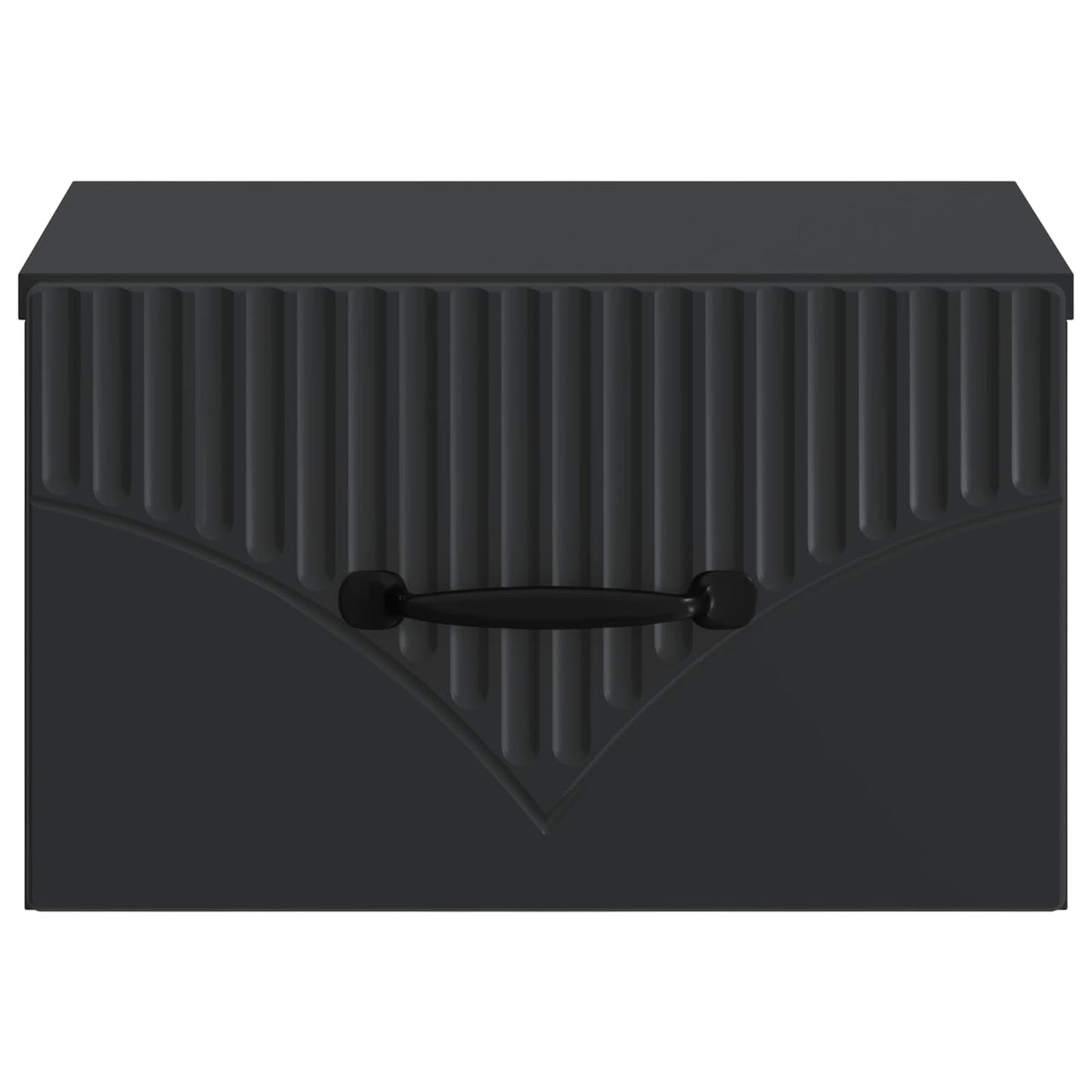 Mobiletto da notte a muro 2 pcs Nero 34,5 x 33 x 20 cm | homemem39