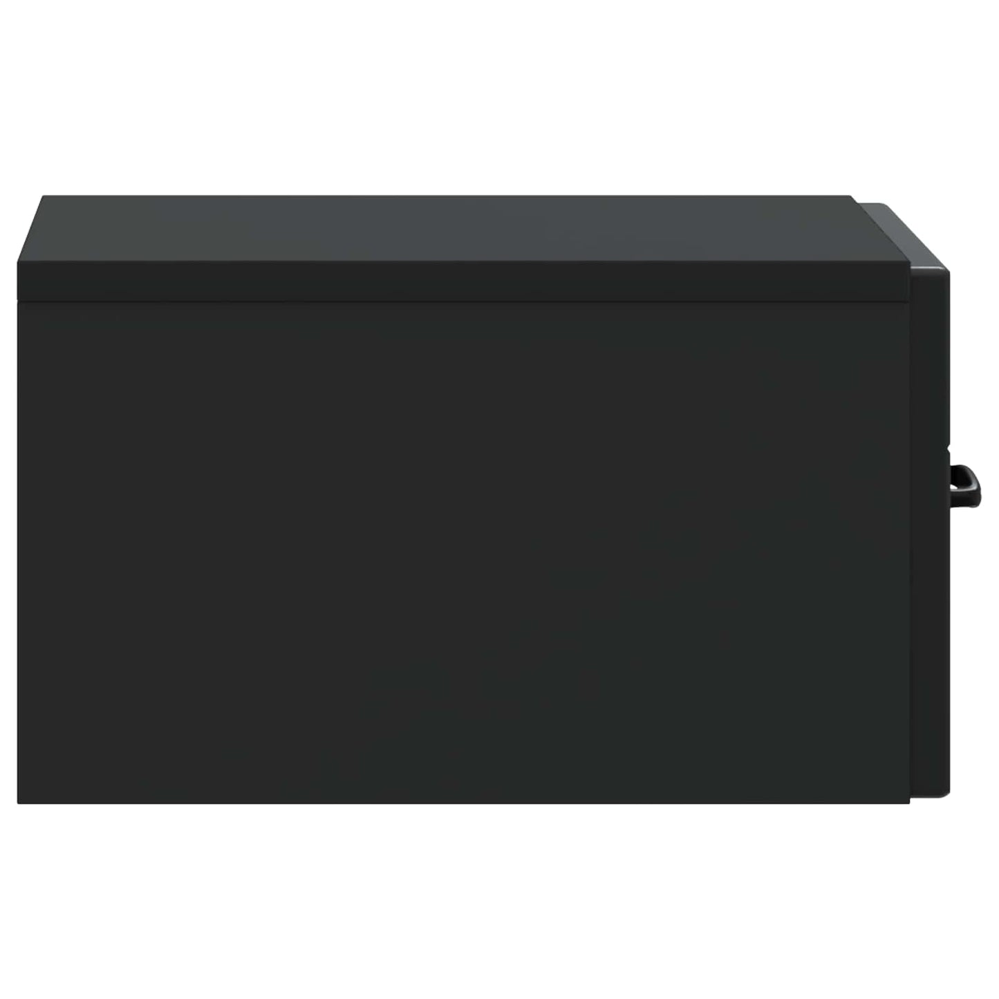 Mobiletto da notte a muro 2 pcs Nero 34,5 x 33 x 20 cm | homemem39