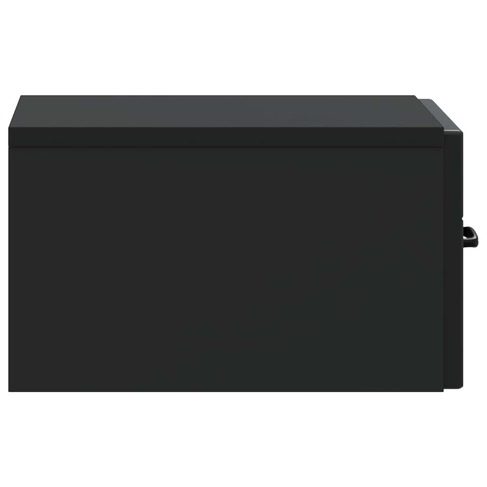Mobiletto da notte a muro 2 pcs Nero 34,5 x 33 x 20 cm | homemem39
