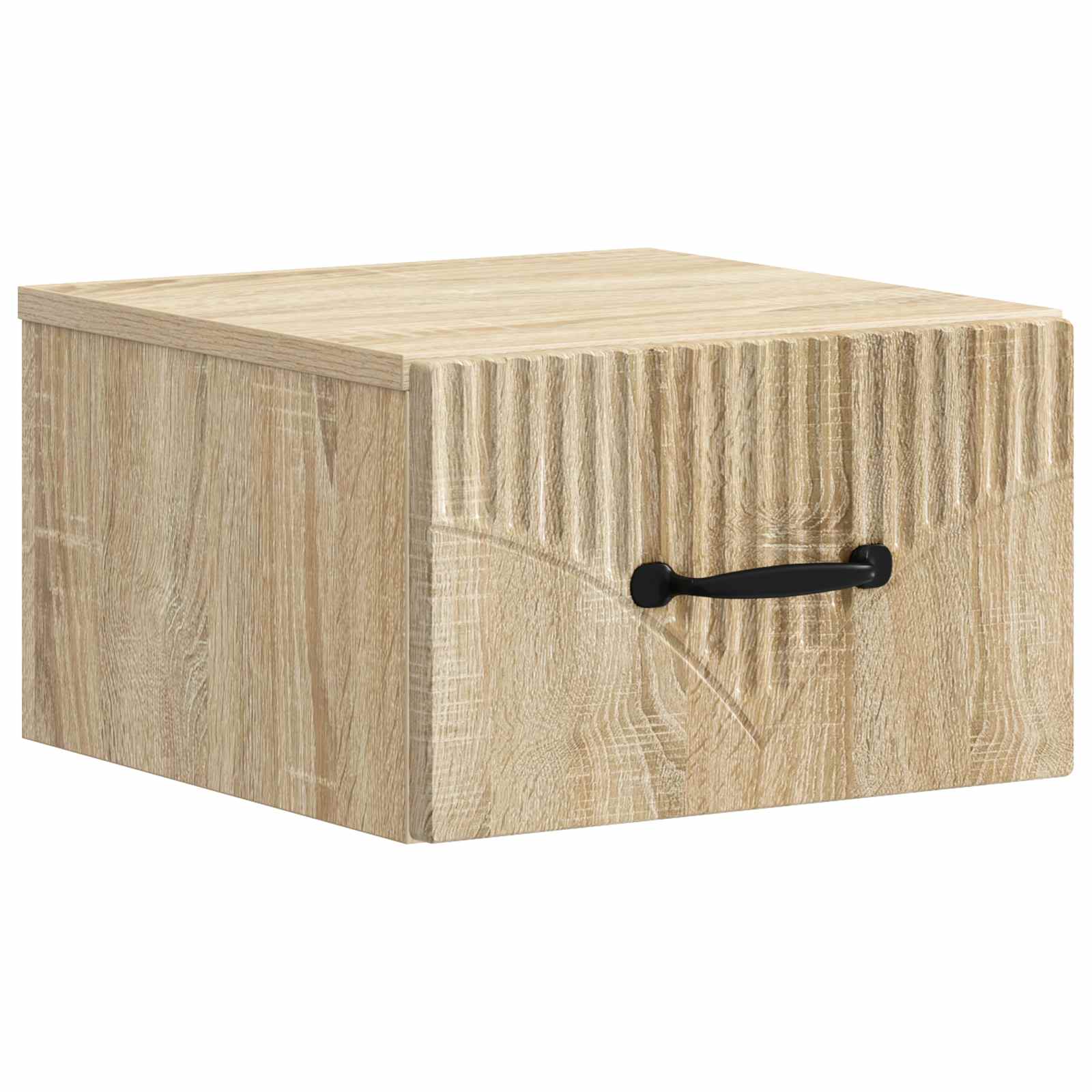 Mobiletto da notte a muro Rovere Sonoma 34,5 x 33 x 20 cm | homemem39