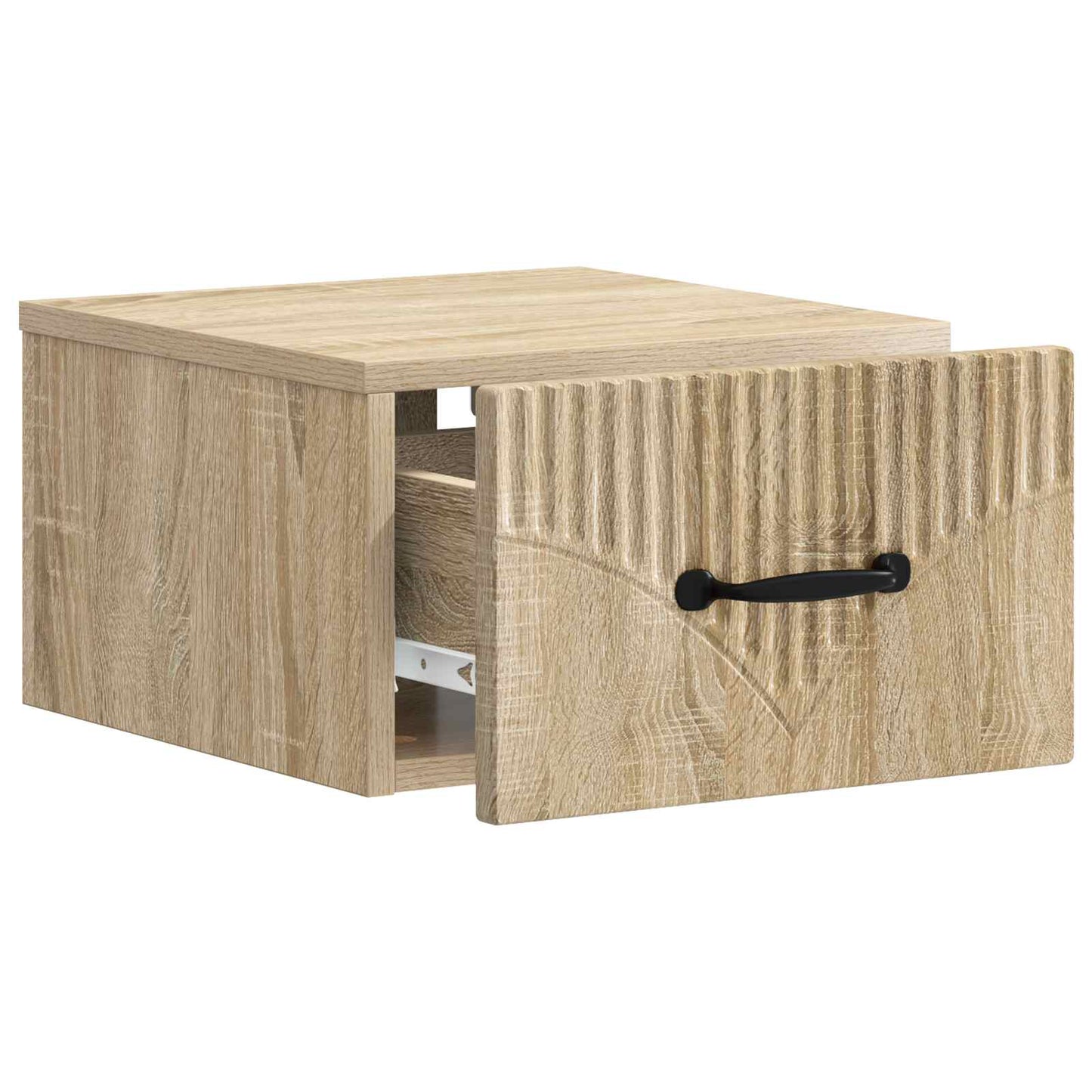 Mobiletto da notte a muro Rovere Sonoma 34,5 x 33 x 20 cm | homemem39