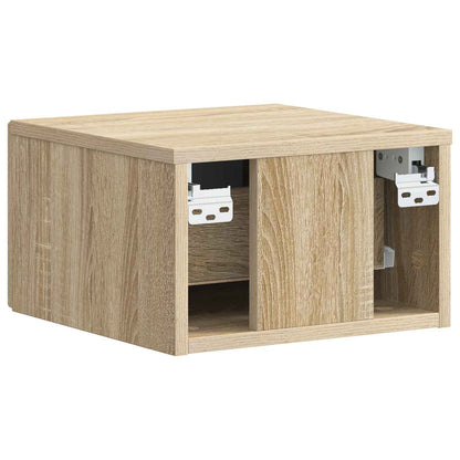 Mobiletto da notte a muro Rovere Sonoma 34,5 x 33 x 20 cm | homemem39