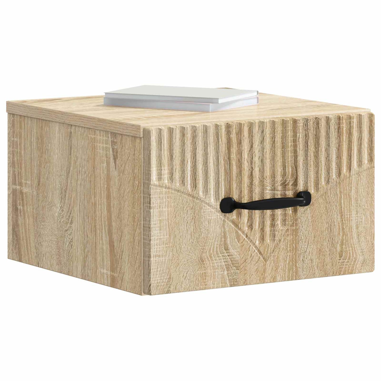 Mobiletto da notte a muro Rovere Sonoma 34,5 x 33 x 20 cm | homemem39