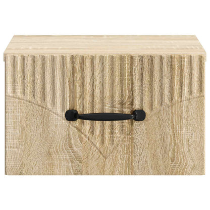 Mobiletto da notte a muro 2 pcs Rovere Sonoma 34,5 x 33 x 20 cm | homemem39