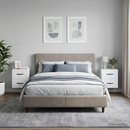 Mobiletto da notte a muro 2 pcs Bianco 34,5 x 33 x 40 cm | homemem39