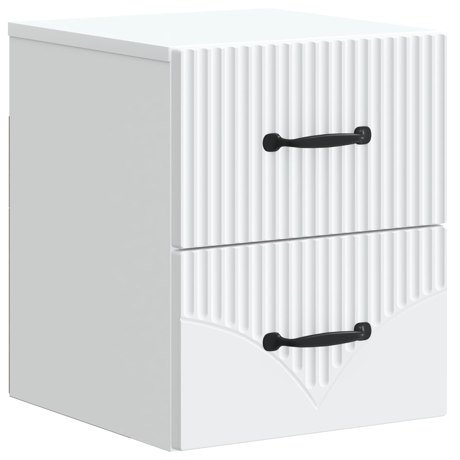Mobiletto da notte a muro 2 pcs Bianco 34,5 x 33 x 40 cm | homemem39