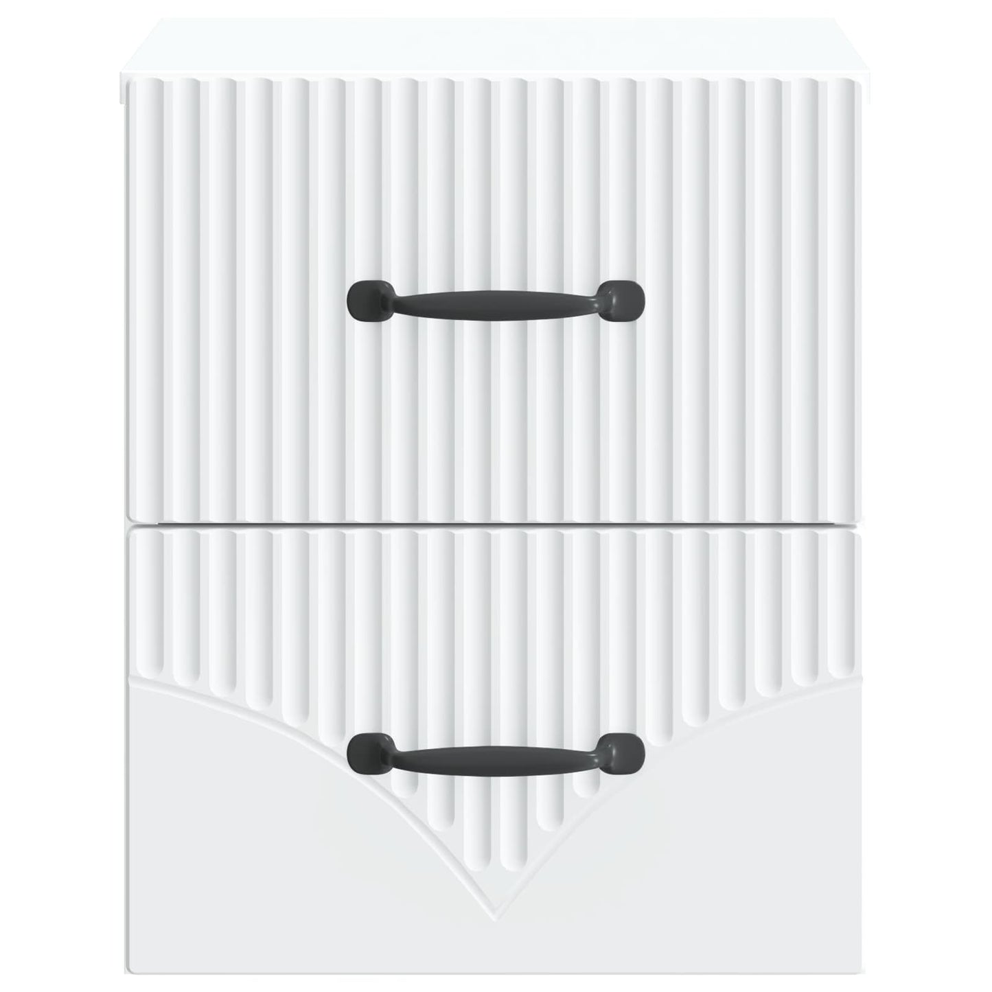 Mobiletto da notte a muro 2 pcs Bianco 34,5 x 33 x 40 cm | homemem39