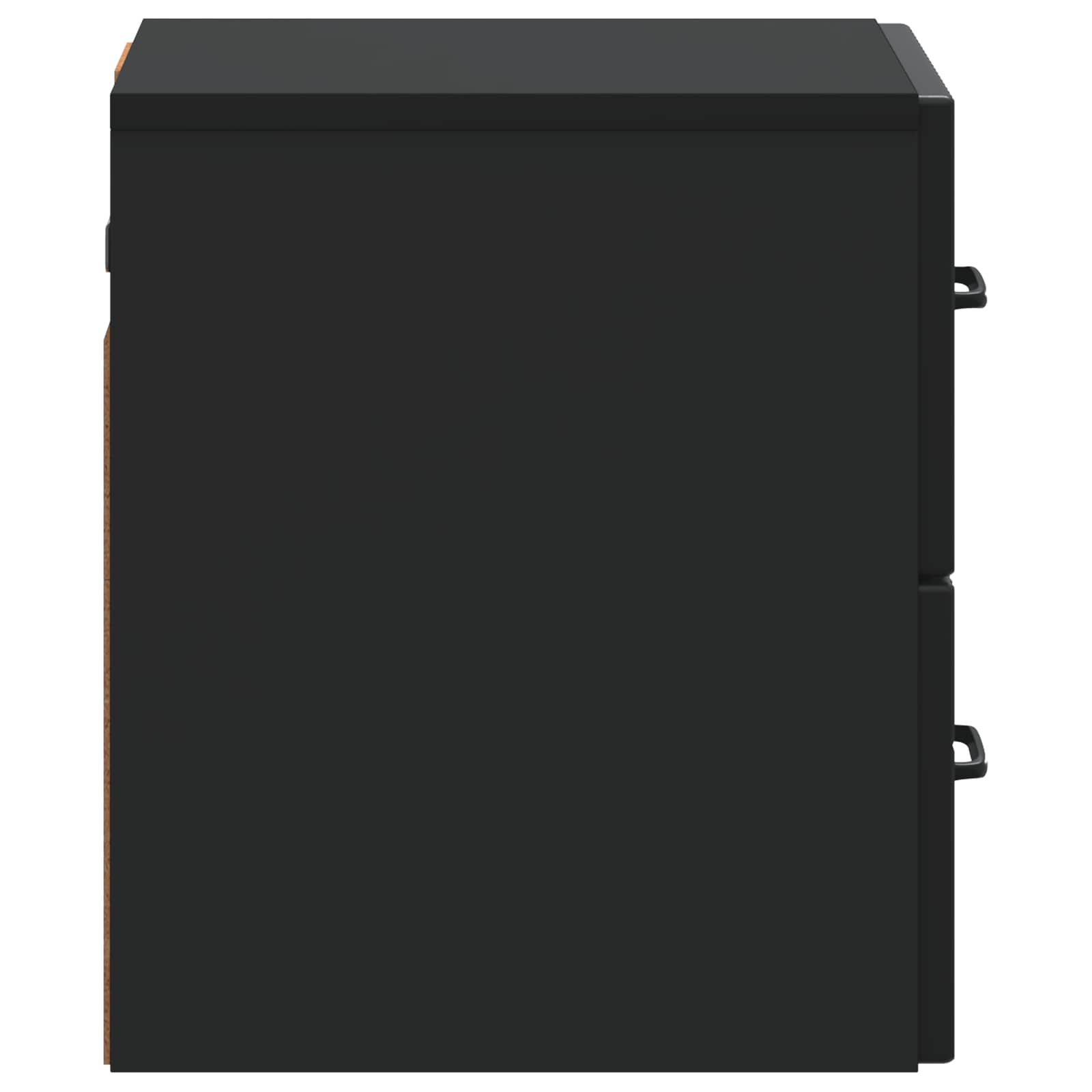 Mobiletto da notte a muro con cassetto Nero 34,5 x 33 x 40 cm | homemem39