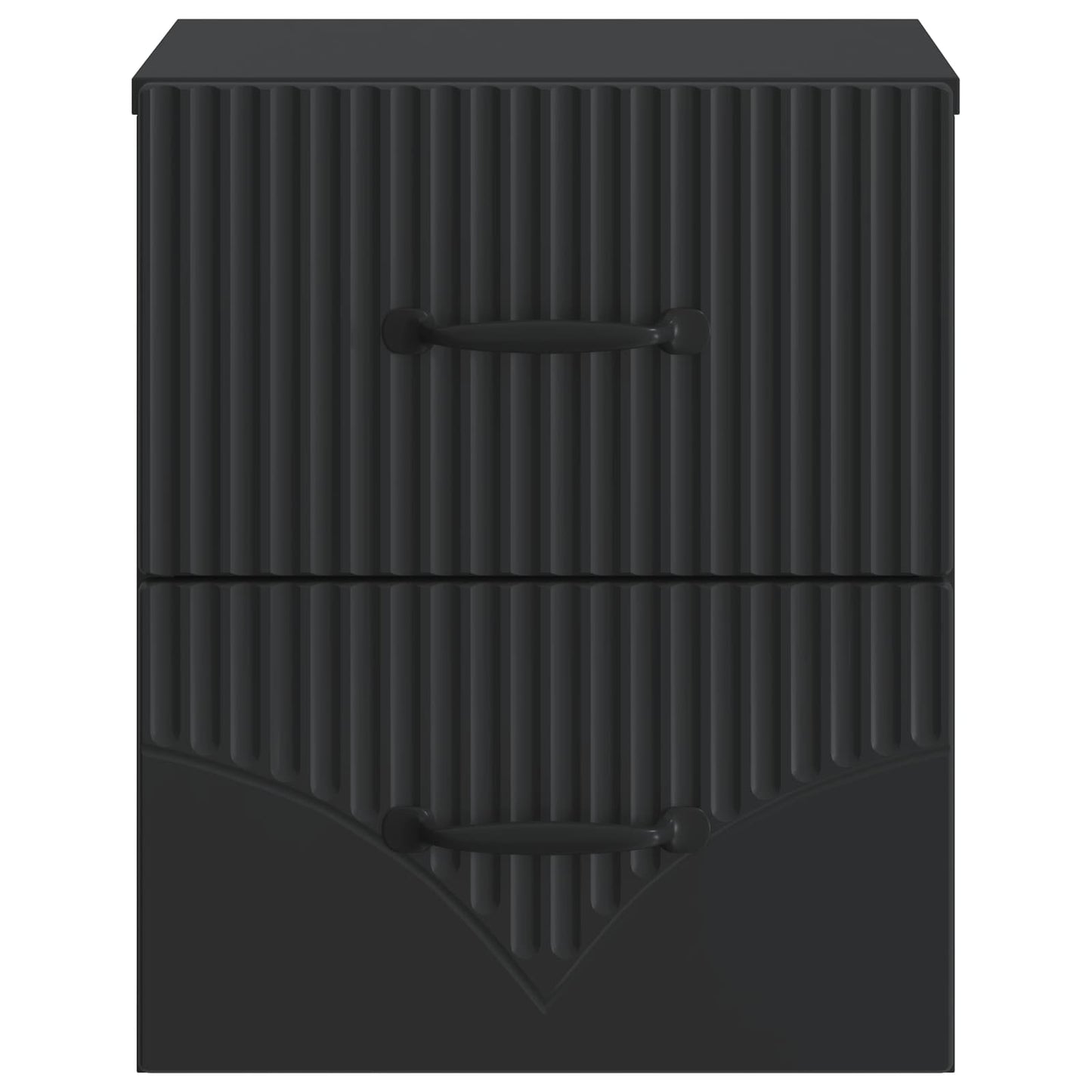 Mobiletto da notte a muro 2 pcs Nero 34,5 x 33 x 40 cm | homemem39