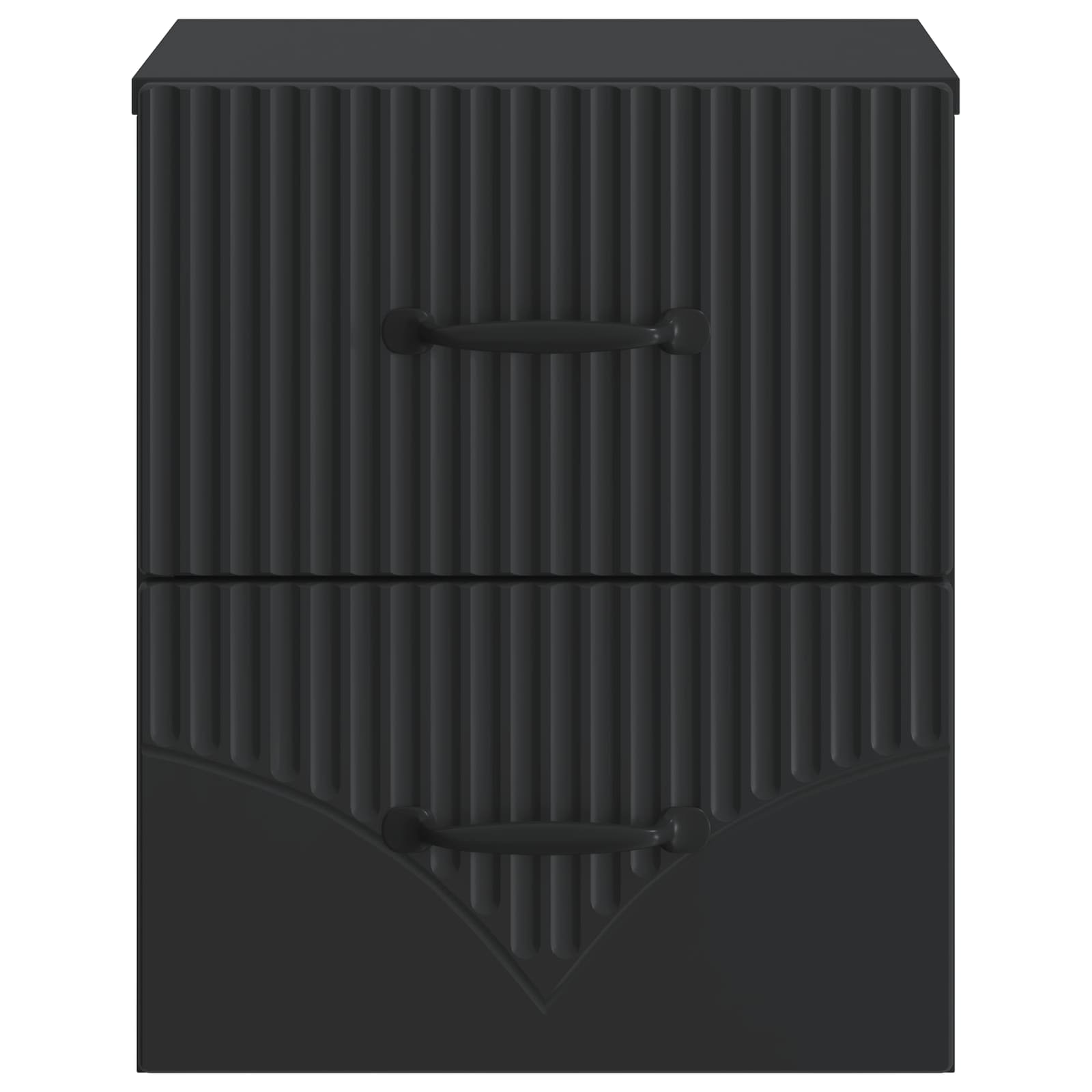 Mobiletto da notte a muro 2 pcs Nero 34,5 x 33 x 40 cm | homemem39