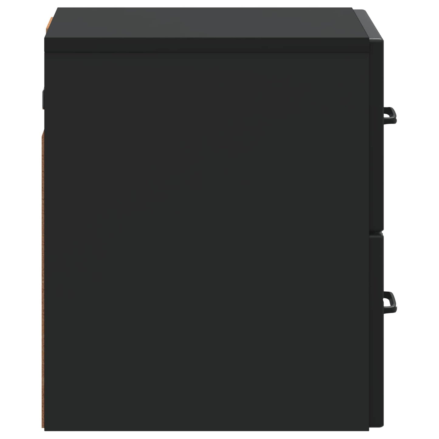 Mobiletto da notte a muro 2 pcs Nero 34,5 x 33 x 40 cm | homemem39