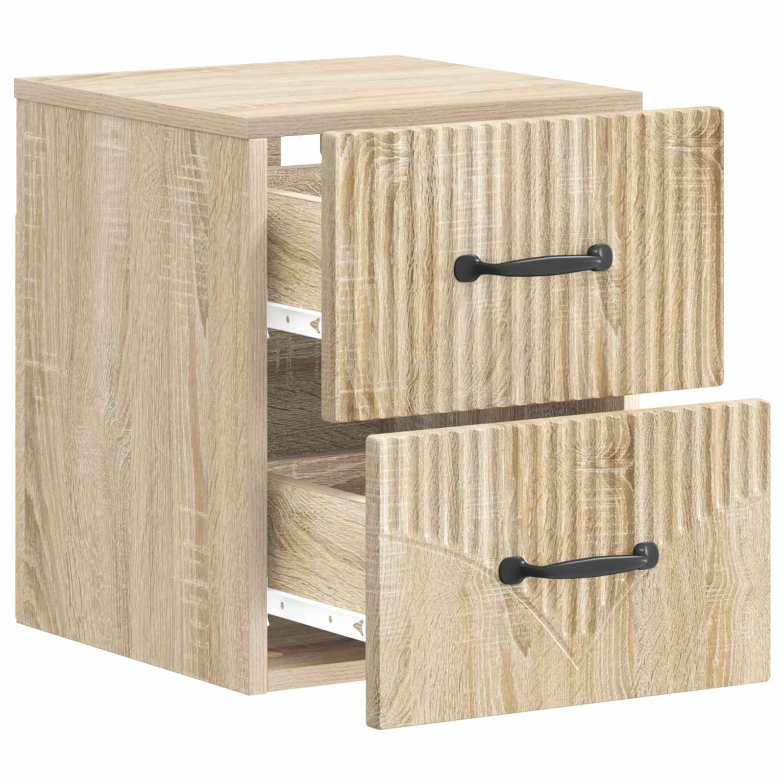 Mobiletto da notte a muro Rovere Sonoma 34,5 x 33 x 40 cm | homemem39