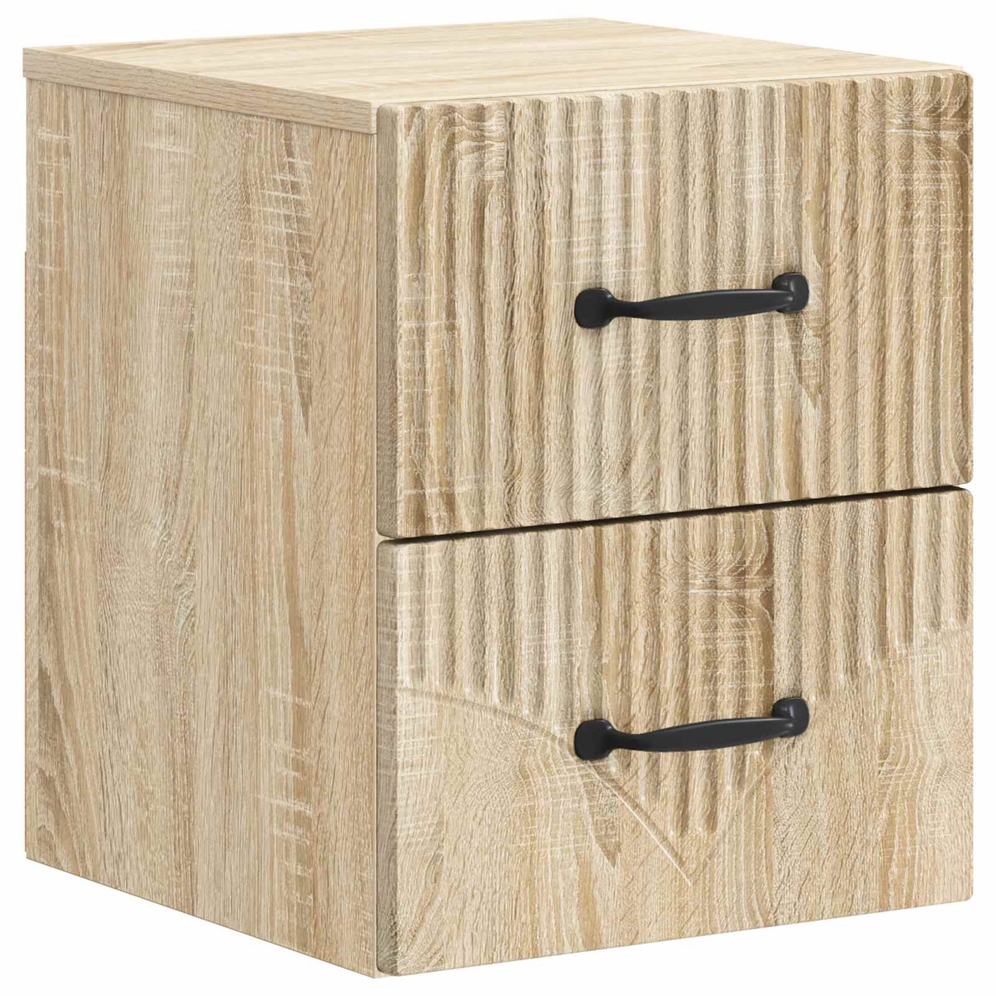 Mobiletto da notte a muro 2 pcs Rovere Sonoma 34,5 x 33 x 40 cm | homemem39