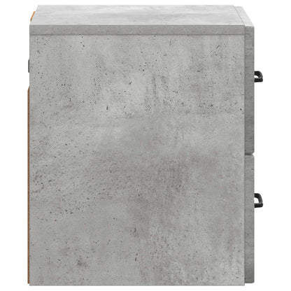 Mobiletto da notte a muro Grigio Cemento 34,5 x 33 x 40 cm | homemem39