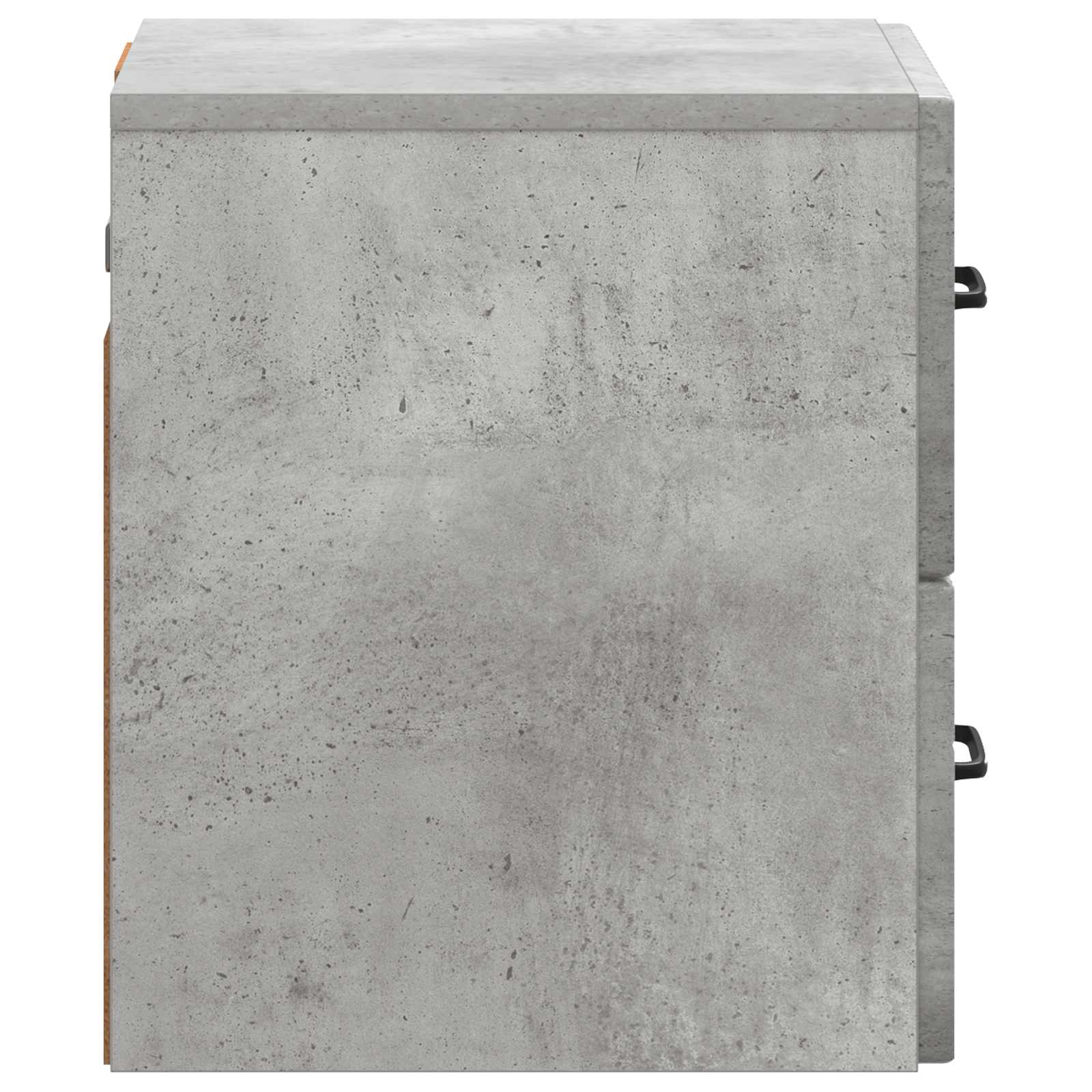 Mobiletto da notte a muro con cassetto 2 pcs Grigio Cemento | homemem39
