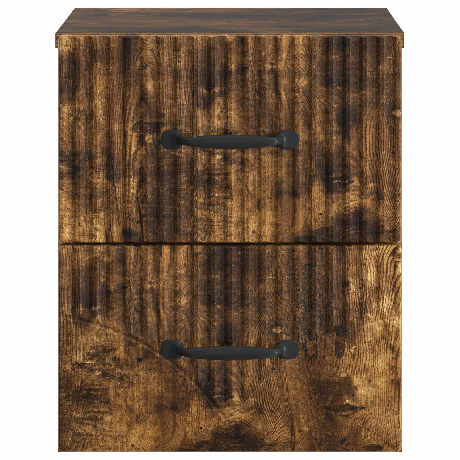 Mobiletto da notte a muro Rovere Fumo 34,5 x 33 x 40 cm | homemem39