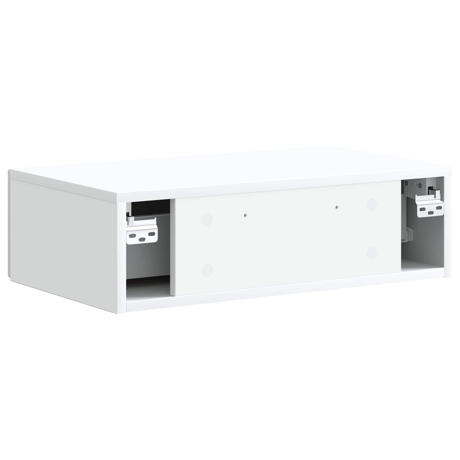 Tavolino da Parete Laterale Bianco 59 x 34,5 x 17 cm | homemem39