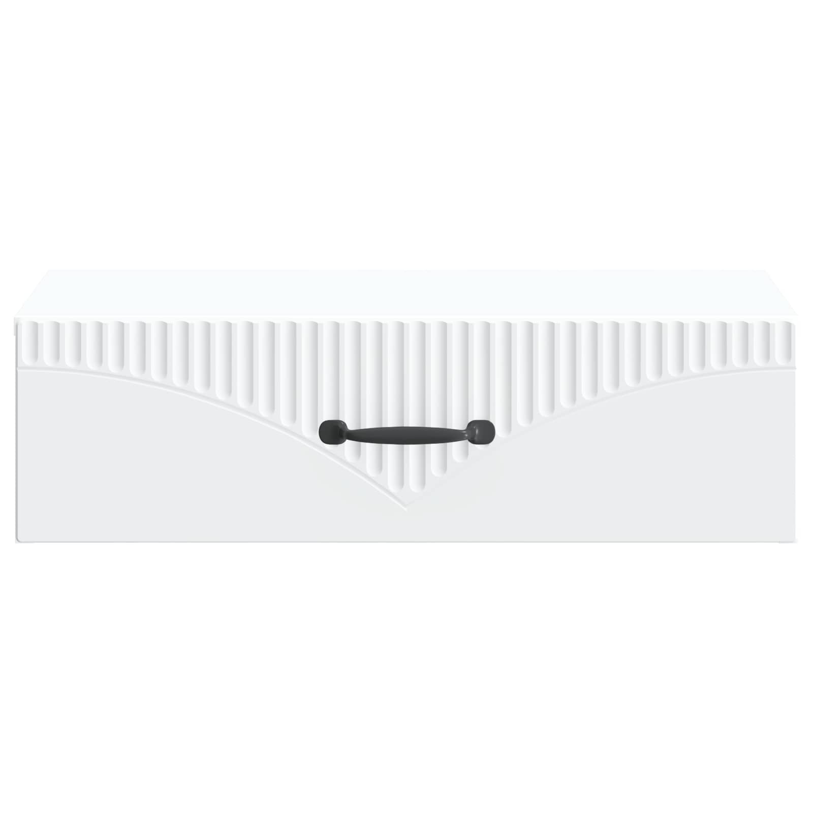Tavolino da Parete Laterale Bianco 59 x 34,5 x 17 cm | homemem39