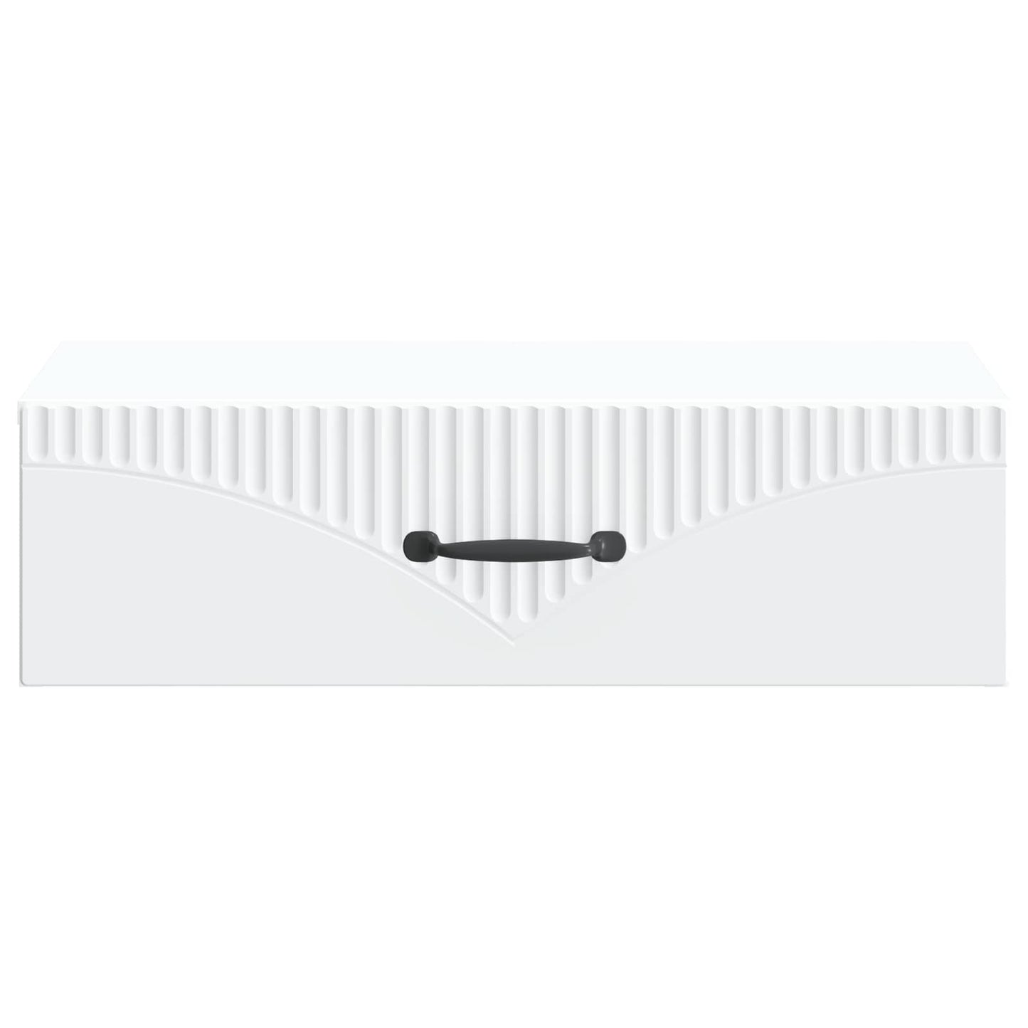 Tavolino da Parete Laterale Bianco 59 x 34,5 x 17 cm