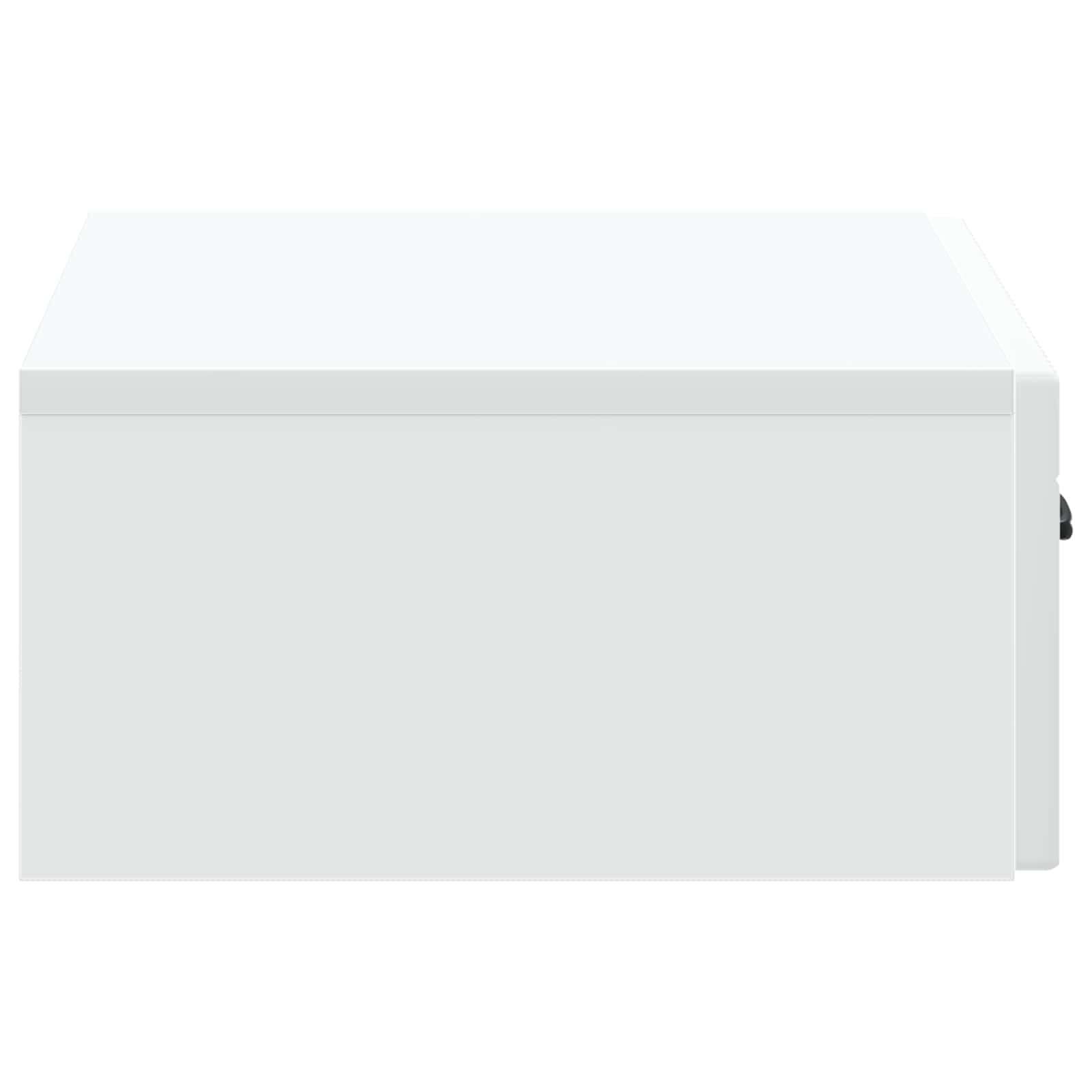 Tavolino da Parete Laterale Bianco 59 x 34,5 x 17 cm | homemem39