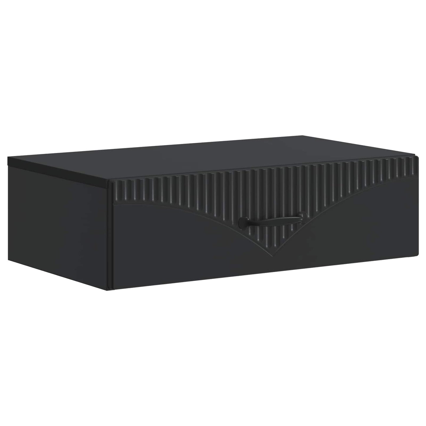 Tavolino da Parete Laterale Nero 59 x 34,5 x 17 cm | homemem39