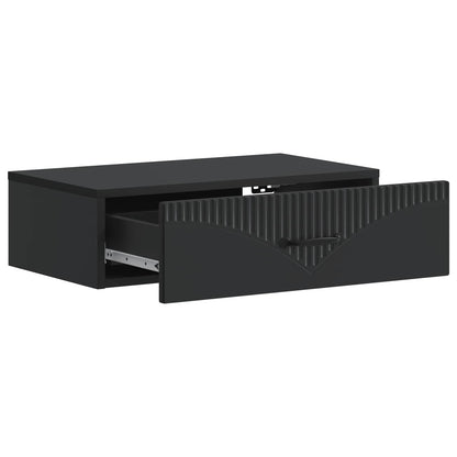 Tavolino da Parete Laterale Nero 59 x 34,5 x 17 cm | homemem39