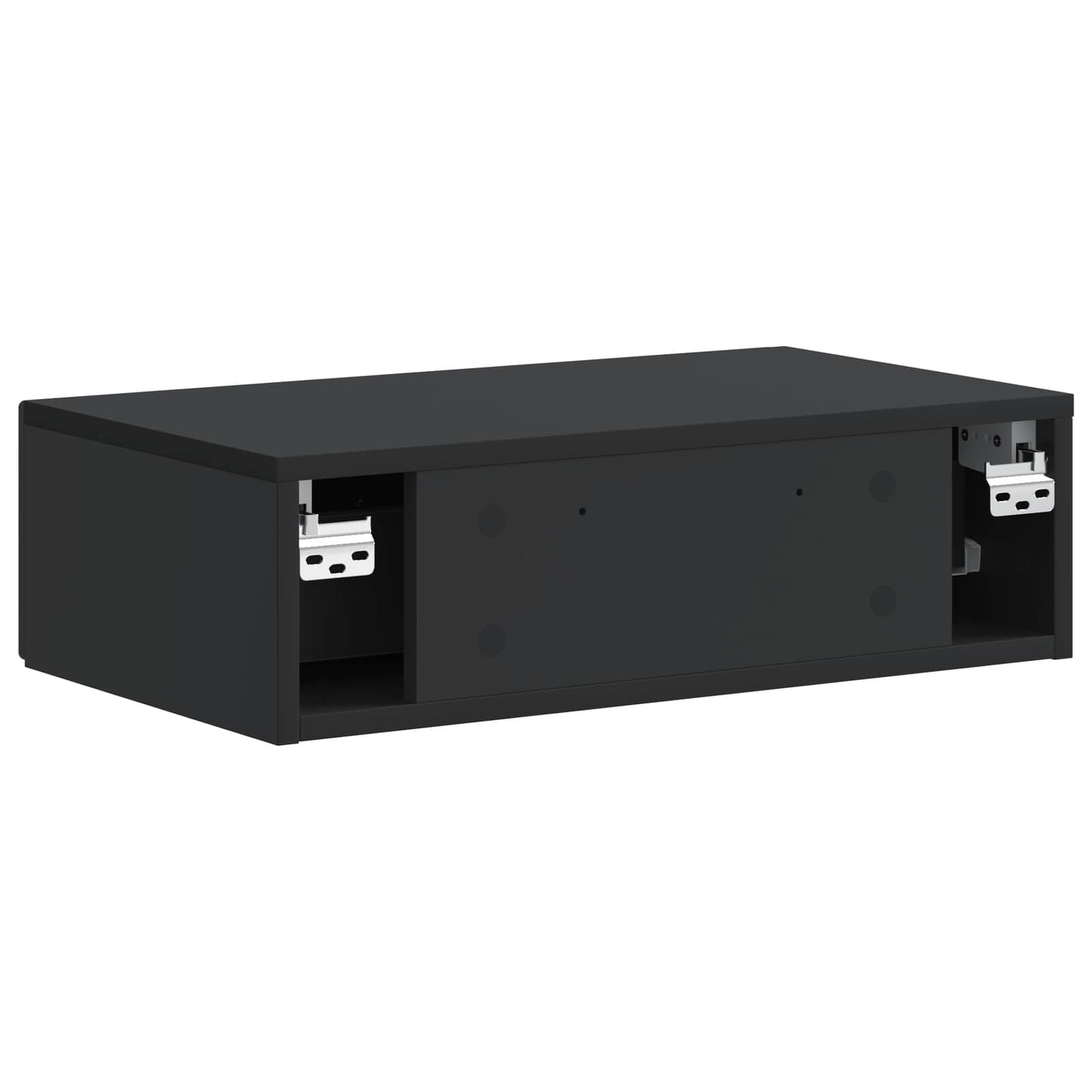 Tavolino da Parete Laterale Nero 59 x 34,5 x 17 cm | homemem39