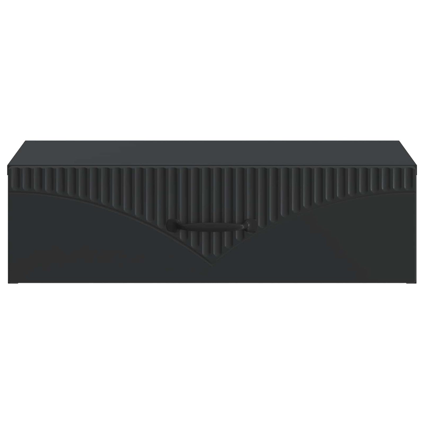 Tavolino da Parete Laterale Nero 59 x 34,5 x 17 cm | homemem39