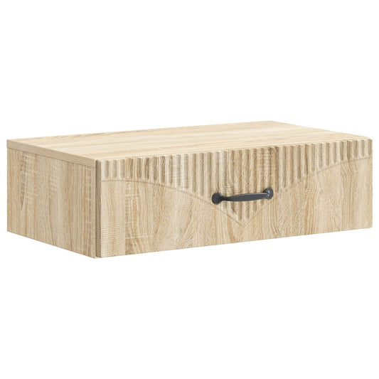 Tavolino da Parete Laterale Rovere Sonoma 59 x 34,5 x 17 cm | homemem39