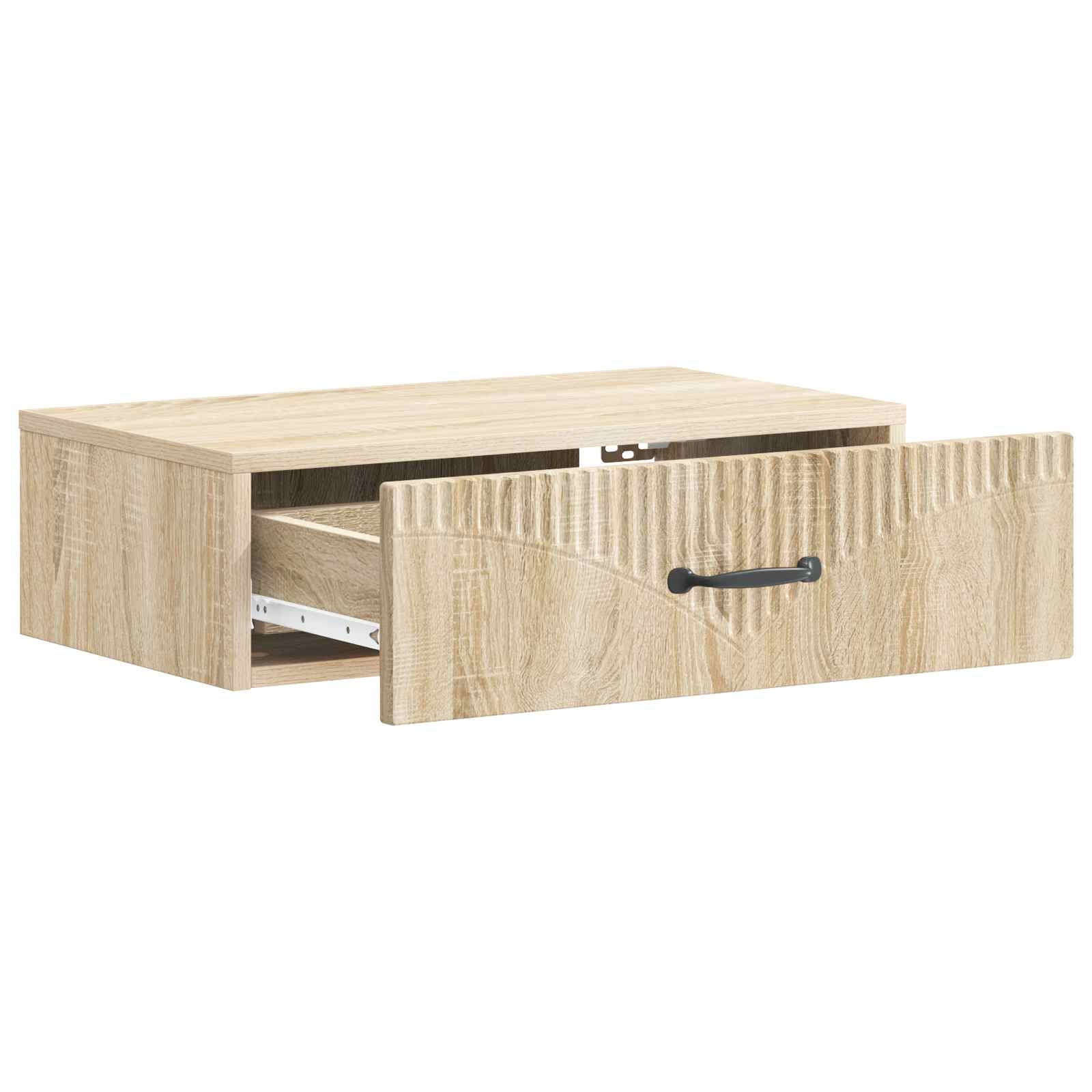 Tavolino da Parete Laterale Rovere Sonoma 59 x 34,5 x 17 cm | homemem39