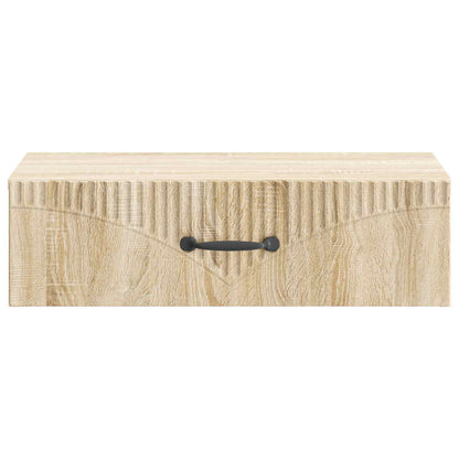 Tavolino da Parete Laterale Rovere Sonoma 59 x 34,5 x 17 cm | homemem39
