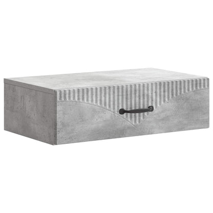 Tavolino da Parete Laterale Grigio Cemento 59 x 34,5 x 17 cm | homemem39
