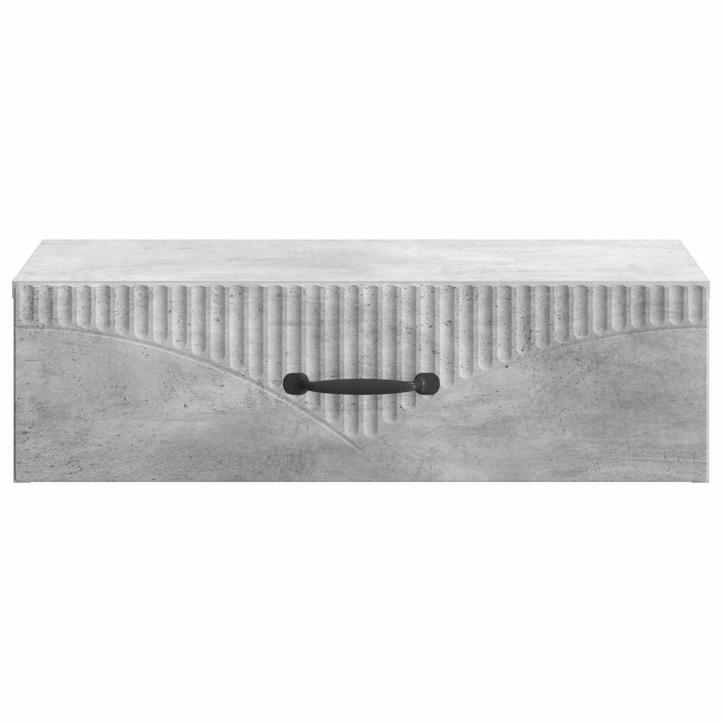 Tavolino da Parete Laterale Grigio Cemento 59 x 34,5 x 17 cm | homemem39