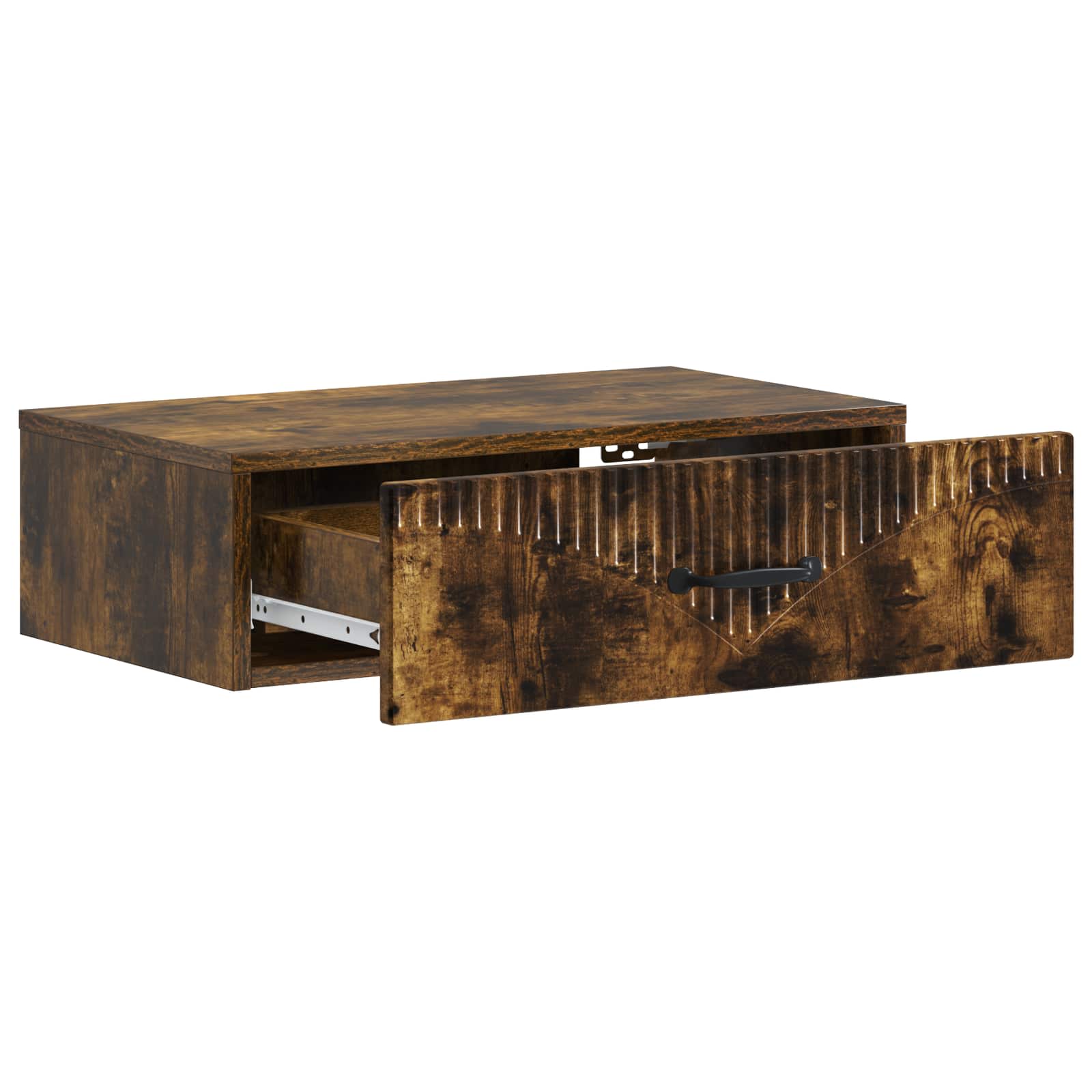 Tavolino da Parete Laterale Rovere Fumo 59 x 34,5 x 17 cm | homemem39