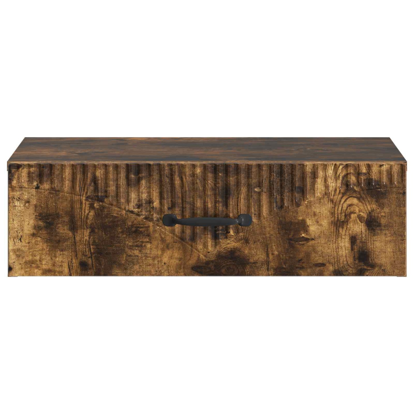 Tavolino da Parete Laterale Rovere Fumo 59 x 34,5 x 17 cm