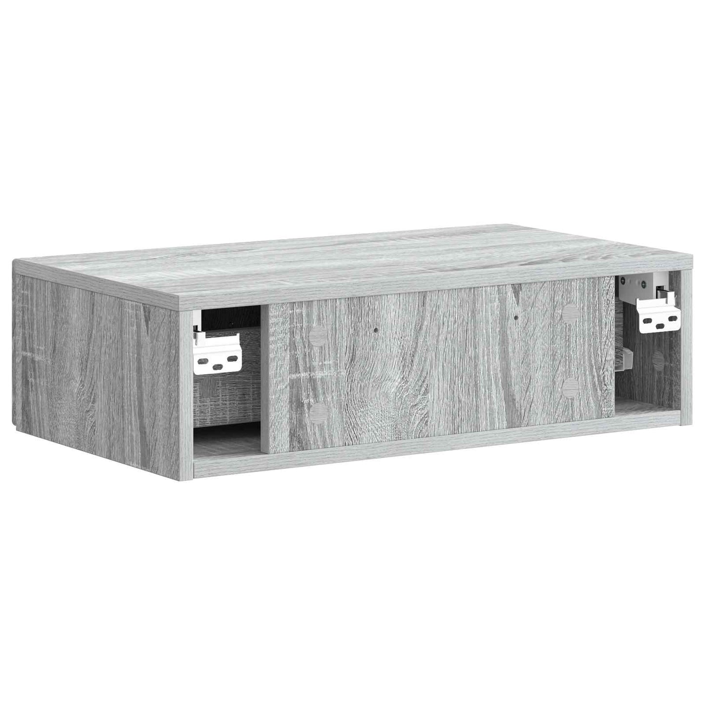 Tavolino da Parete Laterale Grigio Sonoma 59 x 34,5 x 17 cm | homemem39