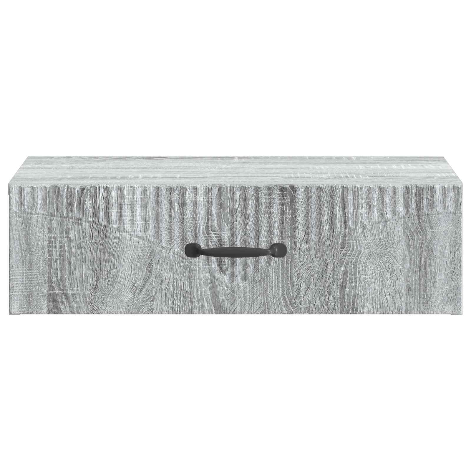 Tavolino da Parete Laterale Grigio Sonoma 59 x 34,5 x 17 cm | homemem39